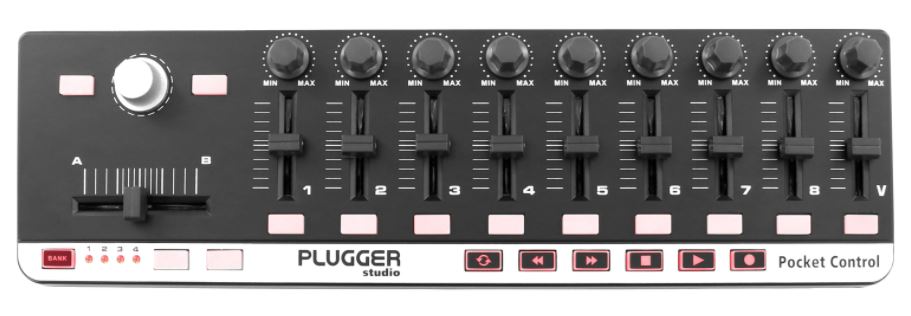 Midi USB controller Plugger Studio Pocket Control PLUPOCKETCONTROL