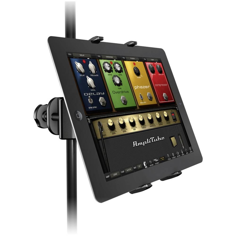 Soundsation Tabstand-200 Support universel pour tablette / iPad, avec  fixation pour pied de micro ou pupitre