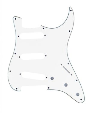 FENDER plaque de protection blanche stratocaster - Nuostore